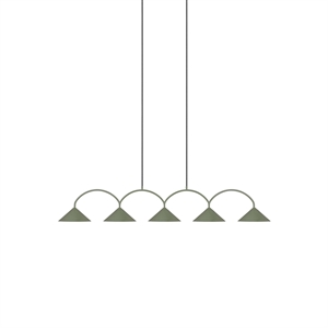 Globen Lighting Curve 5 Hanglamp Groen