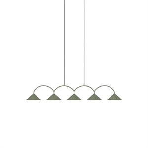 Globen Lighting Curve 5 Hanglamp Groen