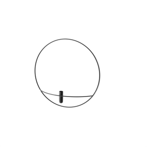 MENU POV Cirkel Vaas/Kandelaar L Zwart