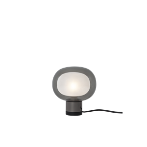 TOOY Nabila 552.36 Tafellamp Mat Zwart/ Zwart Chroom met Rookglas