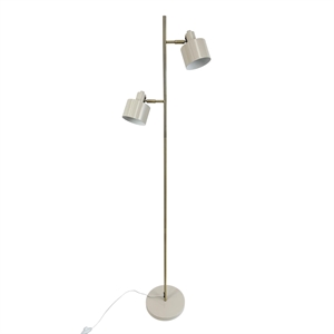 Dyberg Larsen Ocean Vloerlamp Beige/ Messing