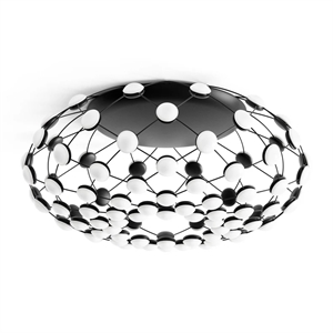 Luceplan Mesh Plafondlamp Ø72 Zwart