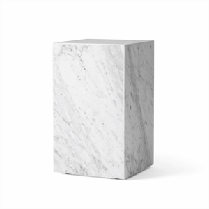 Audo Plinth Salontafel Hoog Carrara Marmer