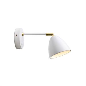 Halo Design Kamer Wandlamp Wit Messing