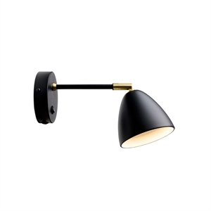 Halo Design Kamer Wandlamp Zwart Messing
