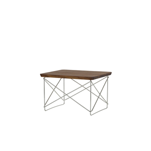 Vitra Occasional Table LTR Nachtkastje/Bijzettafel Donker Walnoot/Roestvrij Staal