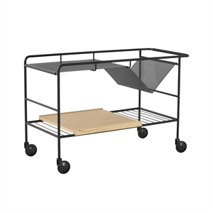 &Tradition Alima NDS1 Trolley Zwart/ Gelakt Eiken
