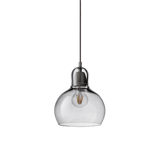 &tradition Mega Bulb SR2 Hanglamp Zilver w. Zwart Snoer