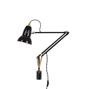 Anglepoise Original 1227 Messing Lamp met Muurbeugel Gitzwart