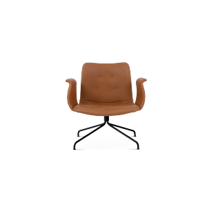 Bent Hansen Primum Fauteuil Met Armleuningen Zwart/ Adrian Cognac