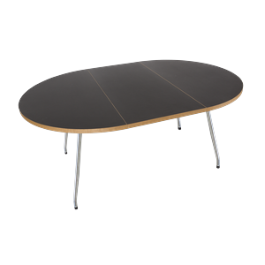 Bent Hansen Primum Eettafel Zwart Linoleum/ Metaal