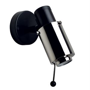Biny Spot Wandlamp Zwart & Nikkel M. LED
