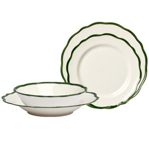 Decotique Fleur Starterset Set van 16 Wit/ Donker groen