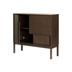 Design House Stockholm Layer bijzettafel met poten, donker eikenhout