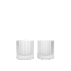 Ferm Living Ripple Tumbler Glas 25cl Set van 2 Mat