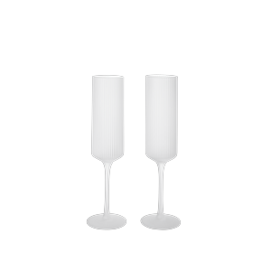 Ferm Living Ripple Champagne 15cl Set van 2 Mat