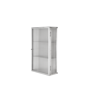 Ferm Living Haze Wandkast Roestvrij Staal/Gecanneleerd Glas