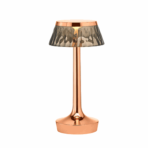 Flos Bon Jour Unplugged Table Lamp Copper Frame and Optional Shade