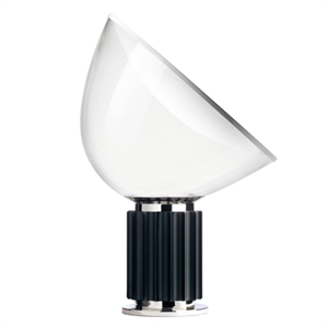 Flos Taccia LED Zwart M. Glazen Lampenkap