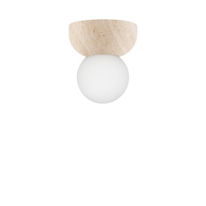 Globen Lighting Torrano 13 Wand-/ Plafondlamp Beige Travertin