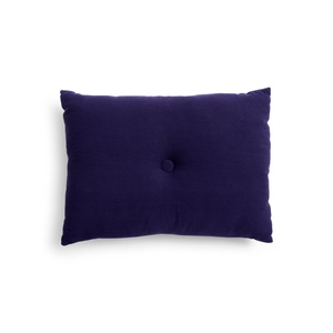 HAY Dot Linnen Kussen 60x45 Donker Blauw