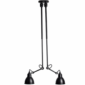 Lampe Gras N302 ceiling lamp Double mat black