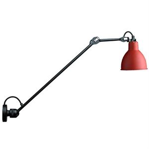 Lampe Gras N304 L60 Wandlamp Mat Zwart & Rood Hardwired