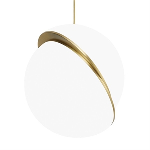 Lee Broom Crescent Light Hanglamp Opaal/ Messing