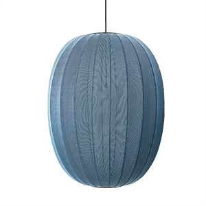 Made By Hand Knit-Wit Ovale Hanglamp Blauwe Steen Ø65