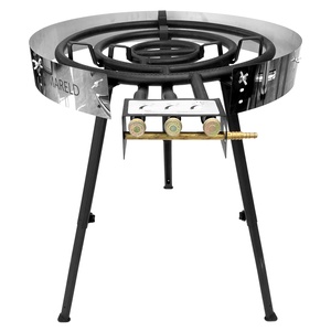 Mareld Gasbrander Met 2 Ringen 78 cm Zwart