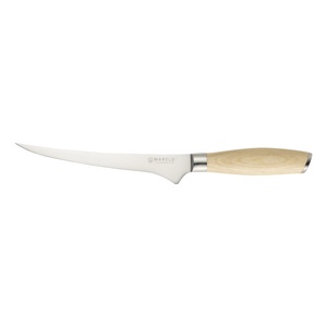 Mareld Akio Japans flexibel fileermes 19 cm licht hout