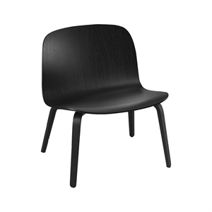 Muuto Visu Fauteuil m. Houten Lampenvoet Zwart