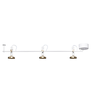 Pholc BLEND 3 Spot Ceiling Lamp White/Brass