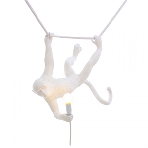 Seletti Monkey Swing Hanglamp Wit
