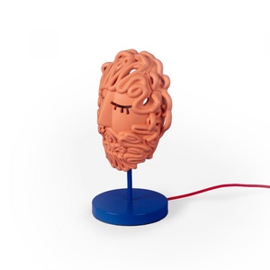 Seletti Magna Graecia Collectie Ulysse Mask Tafellamp Terracotta/ Blauw