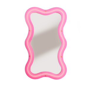 Seletti Supercurve Tiny Tall Spiegel Roze