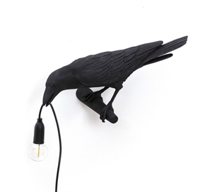 Seletti Bird Looking Left Wandlamp Zwart