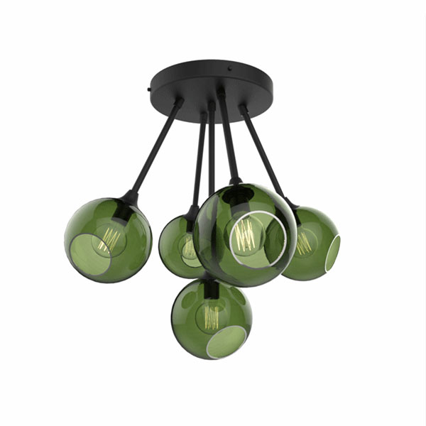 Design by Us Ballroom Molecule Plafondlamp Army/Sort
