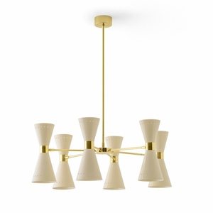 Stilnovo Megafono Hanglamp 12 Goud/ivoor