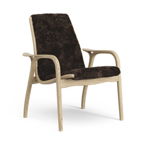 Swedese Laminaat Fauteuil Eiken Fineer/Espresso/Schapenvacht