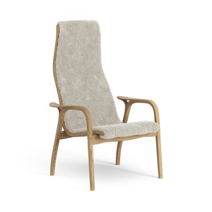 Swedese Lamino Fauteuil Hoog Geoliede Eiken/Moonlight/Schapenvacht