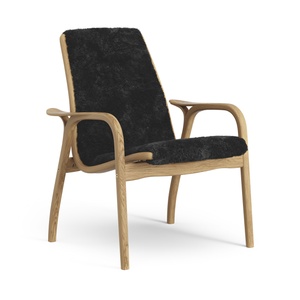 Swedese Laminaat Fauteuil Geolied Eiken/ Zwart/Schapenvacht