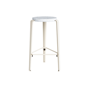 TipToe MI LOU Kruk Gerecycled Plastic Wit/ Crème Wit
