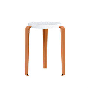 TipToe LOU Kruk Gerecycled Plastic Wit/ Mandarijnrood