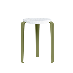 TipToe LOU Kruk Gerecycled Plastic Wit/ Khaki Groen