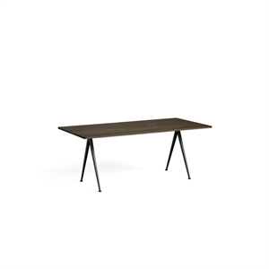 HAY Pyramid 02 Eettafel Zwart/ Gerookt Eiken