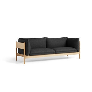 HAY Arbor 3-zitsbank Eiken/herwol 198