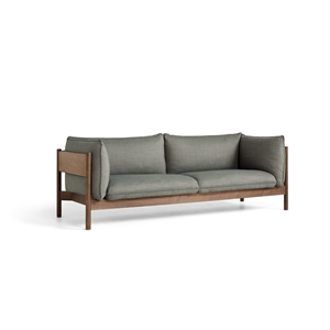 HAY Arbour 3-zitsbank Walnoot/Atlas 931