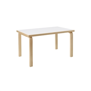 Artek Aalto 80B Rechthoekige Kindertafel Wit