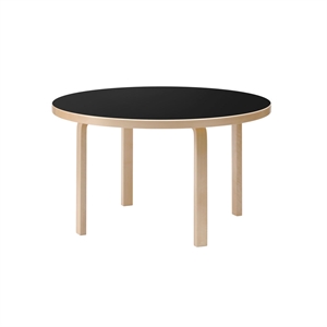Artek Aalto 91 Eettafel, Zwart Gelamineerd Berk